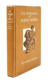 HOUDINI, HARRY (EHRICH WEISS) The Unmasking of Robert-Houdini.  New York, 1908. First edition. Signed and inscribed.