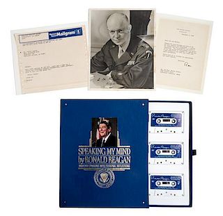 (AUTOGRAPHS) (PRESIDENTS) (MICKEY ROONEY) A collection of Mickey Rooney's Presidentially-related material. 6 items total.