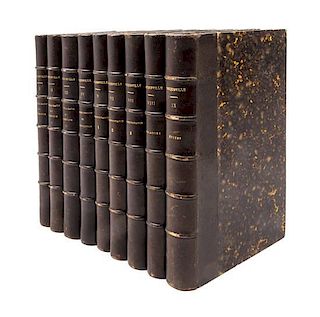 TOCQUEVILLE, ALEXIS de. De la Democrate en Amerique. Paris: Michel Levy Freres, 1864-1866. 9 vols.