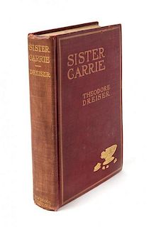 DREISER, THEODORE. Sister Carrie. New York: B.W. Dodge & Company, 1907. New edition. Signed. 8vo.