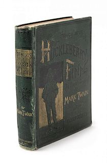 TWAIN, MARK. Adventures of Huckleberry Finn. New York: Webster, 1885. First edition.