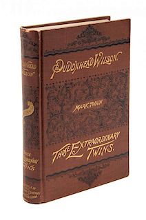 (CLEMENS, SAMUEL L.) TWAIN, MARK. The Tragedy of Pudd'nhead Wilson. And the Comedy Those Extraordinary Twins. Hartford, 1894.