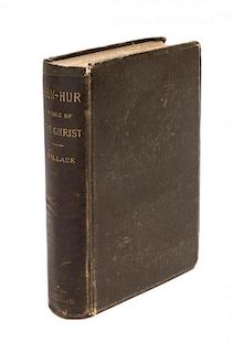 WALLACE, LEW. Ben-Hur. A Tale of Christ. New York, (1880). With ALs from Wallace.