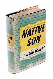WRIGHT, RICHARD. Native Son. New York and London: Harper & Brothers Publishers, 1940. First Edition. Signed and dated by auth