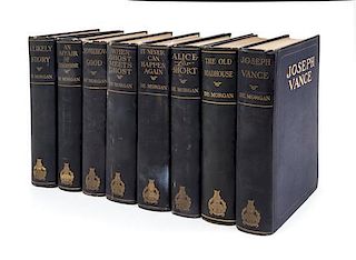 * DE MORGAN, WILLIAM F. Collection of eight titles, in blue cloth, published by Holt. New York, 1908-1919.
