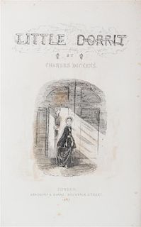 DICKENS, CHARLES Little Dorrit. London: Bradbury and Evans, 1857. First edition in book form, early issue.