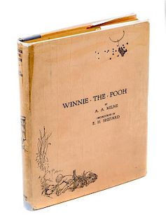 MILNE, A. A. Winnie-the-Pooh. New York: E. P. Dutton, 1926. Signed, limited first American edition number 100 of 200. Dust ja