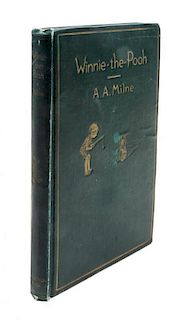 MILNE, A. A. Winnie-the-Pooh. New York: E. P. Dutton, 1926. [Together with] The House at Pooh Corner. New York: E. P. Dutton,