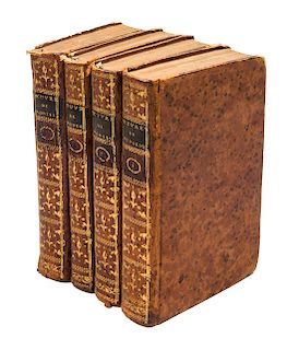 MONTESQUIEU, BARON CHARLES de SECONDAT. Les Seite de l'Esprit des Lois. Amsterdam: 1784- 1785. 4 vols. New edition.