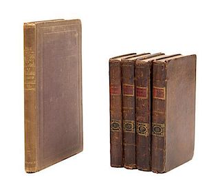 * (LITERATURE) The Adventures of Peregrine Pickle. London, 1751. 4 vols. [with] The Moonstone, a Novel. NY, 1868. Various aut