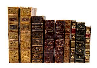 * (BINDINGS) Group of 9 vols.  Annuals, Gulliver's Travels, Rubaiyat.