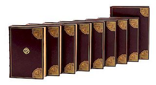 (BINDINGS) FIELD, EUGENE. All in art deco style fine bindings. 4to 1/500 with inscriptions of wife & children 1918 with other