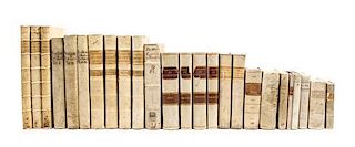 (BINDINGS) CHURCH HISTORY. CANON LAW. A Collection of 25 vellum books. Various places, various dates.