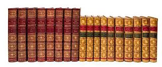 * (BINDINGS) History of the captivity of Napoleon at St. Helena.  18 vols. Various places, various dates.  With others.