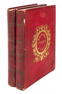 (BINDINGS) LAW VESIN De ROMANINI, CHARLES-FRANCOIS. La Cryptographie Devoilee...  Paris: Chez L'Auteur, 1857. 2 vols. 8vo.