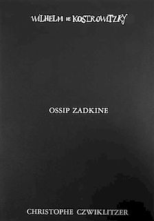 * (ZADKINE, OSSIP) APOLLINAIRE. Septe Calligrammes. Paris, 1967. Signed, limited to 170 copies, of which is 68 of 75 copies o