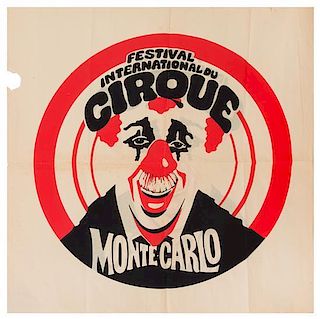 * (CIRCUS) MONTE CARLO, Courier, 34 3/4 x 34 inches.