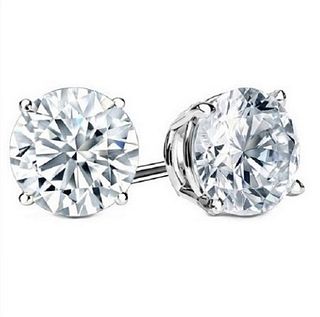 4.01 carat diamond pair, Round cut Diamonds IGI Graded 