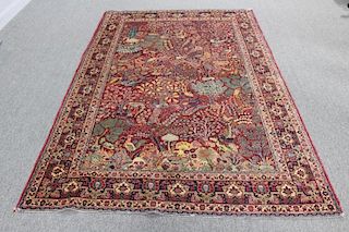 Antique Finely Woven Handmade "Tree Of Life ".