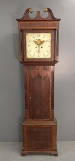 English tall case clock