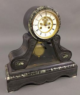 Onyx and marble clock