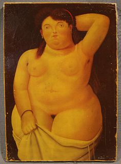 Fernando Botero Oil on Canvas