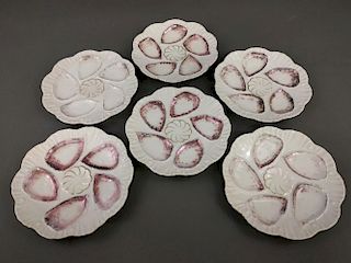 Porcelain oyster plates