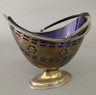 English silver basket