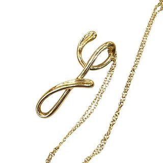 TIFFANY & CO. LETTER Y 18K YELLOW GOLD NECKLACE