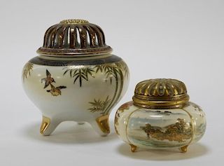 Japanese Satsuma & Euro Japonism Porcelain Censer