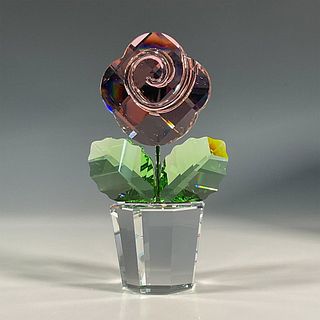Swarovski Crystal Figurine, Large Rose