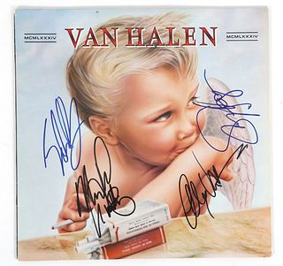 VAN HALEN 1984 SIGNED VINYL LP ALBUM 