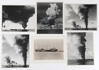 SINKING USS MISSISSINEWA TANKER NAVY PHOTOGRAPHS
