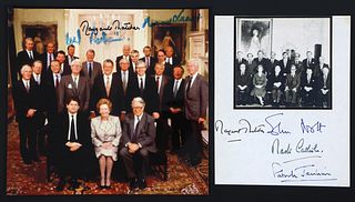 UK PRIME MINISTER & CABINET MEMBER AUTOGRAPHED PHOTOS