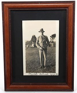 KING EDWARD VIII "DAVID" AUTOGRAPHED PHOTO HOBART 1920s