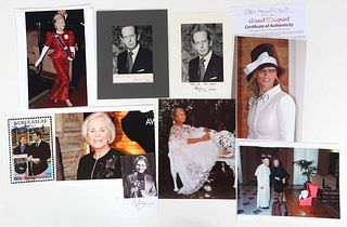 ROYAL FAMILY MEMBERS AUTOGRAPHED PHOTOS