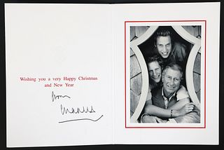 CHARLES PRINCE OF WALES AUTOPEN SIGNED CHRISTMAS CARD