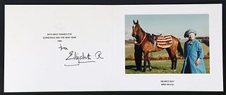 1994 ELIZABETH QUEEN MOTHER SIGNED CHRISTMAS CARD
