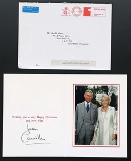 2006 QUEEN CONSORT CAMILLA SIGNED CHRISTMAS CARD