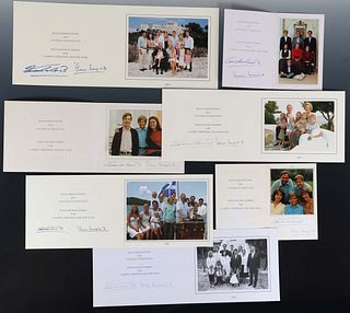 GREEK ROYALTY SIGNED CHRISTMAS CARDS