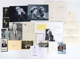 UK PRIME MINISTER SIGNED LETTERS, CARDS, & MORE