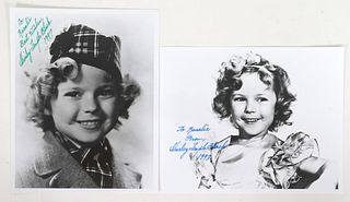 SHIRLEY TEMPLE AUTOGRAPHED PHOTOS 