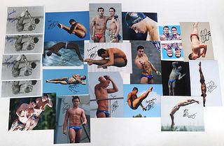 OLYMPIC SWIMMER AUTOGRAPHS - LOCHTE, DALEY, MCCRORY 