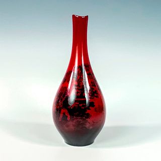 Royal Doulton Flambe Vase, Woodcut