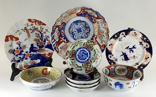 9 Japanese Imari Porcelain Table Articles