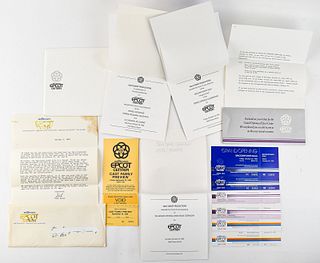 EPCOT CENTER GRAND OPENING INVITATIONS AND TICKETS
