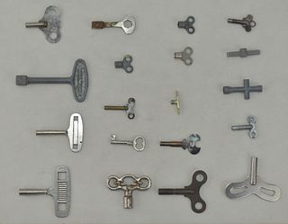 COLLECTION OF WIND-UP KEYS 