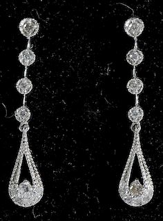 14kt. Diamond Drop earrings