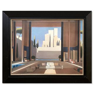 Thierry Mysius, "Meditteranea" Framed Limited Edition on Canvas, Numbered 13/195 Inverso Hand Signed with Letter of Authenticity.