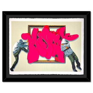 Hijack, "Misfits" Framed Limited Edition Silkscreen. Numbered and Hand Signed with Certificate of Authenticity.